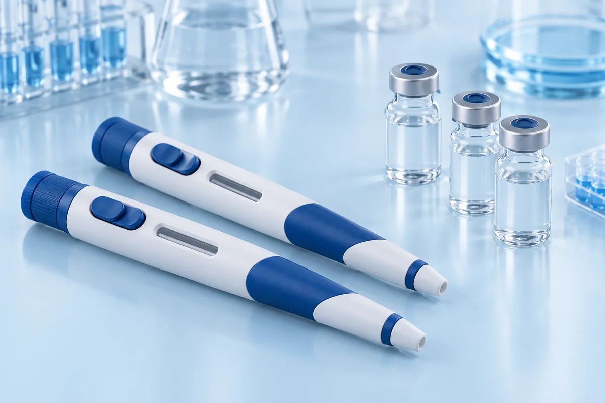 Unbranded pre-calibrated research devices and laboratory vials